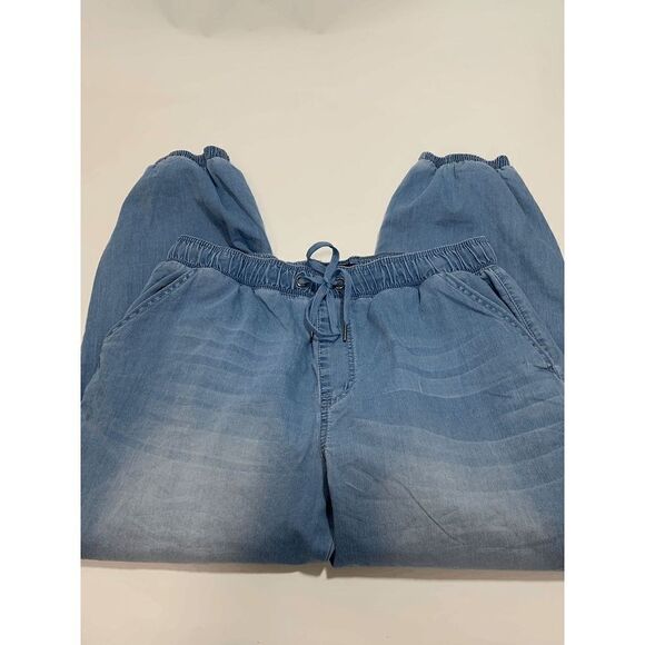 One Republic For All Womens Denim Pants Drawstring Stretch Waist Blue Large - Picture 3 of 9
